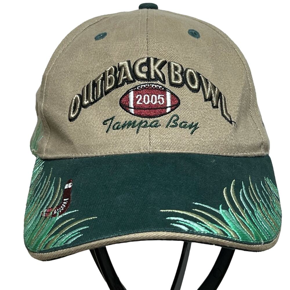 VINTAGE OUTBACK BOWL TAMPA BAY 2005 GEORGIA VS. WISCONSIN BASEBALL HAT CAP NWT